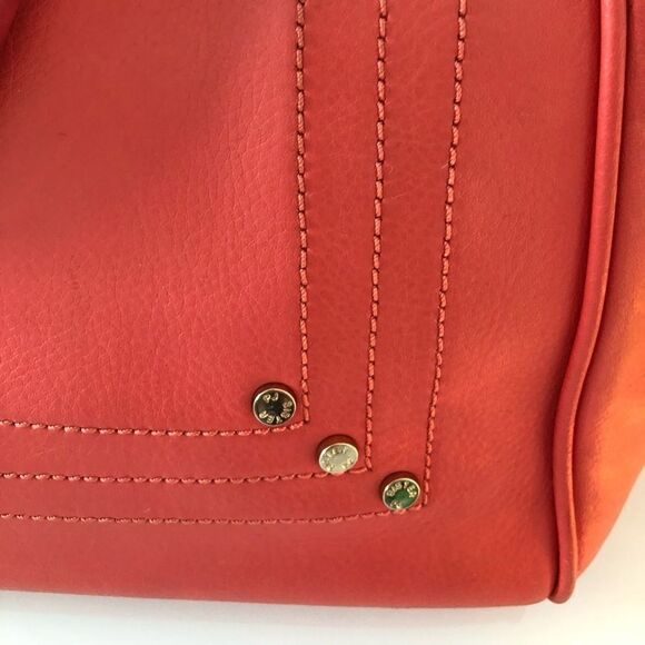 Coral Paul and Joe Sister Satchel Handbag w Strap - Picture 8 of 8